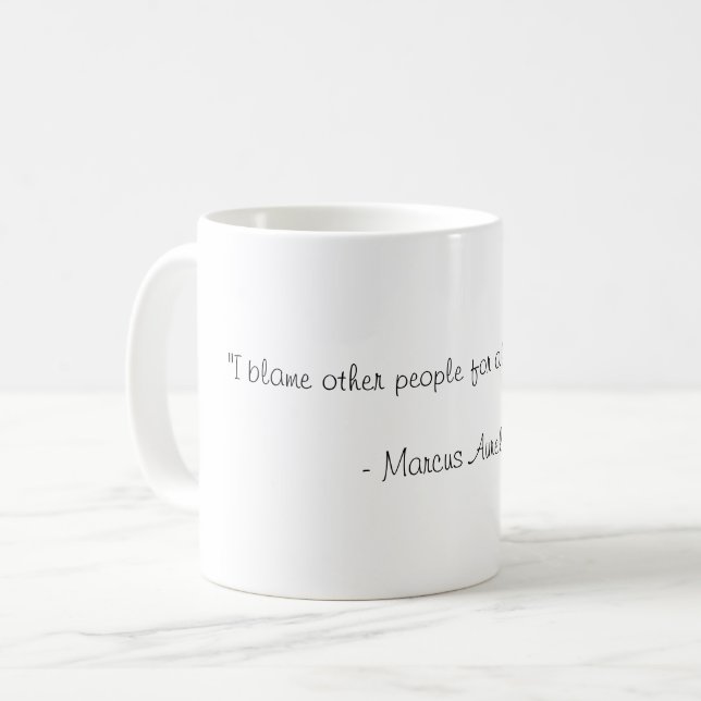 Caneca De Café Marcus Aurelius (Frente Esquerda)
