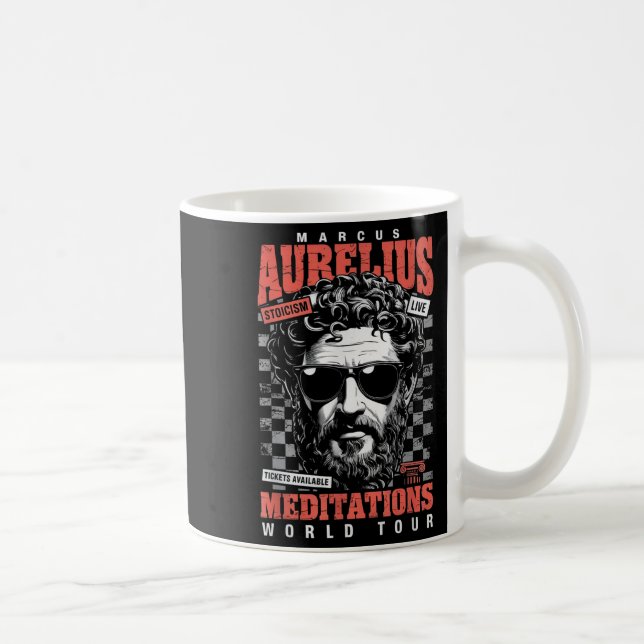 Caneca De Café Marcus Aurelius Stoic Philosoper Cotação Motivação (Direita)