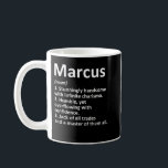 Caneca De Café MARCUS Definição Nome Personalizado Funny Birthday<br><div class="desc">MARCUS Definição Nome Personalizado Funny Birthday Idea</div>