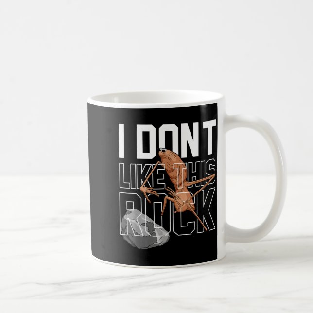 Caneca De Café Marcus The Worm I Don't Like This Rock Funny Meme  (Direita)