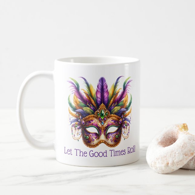 Caneca De Café Mardi Gras  (Com Donut)