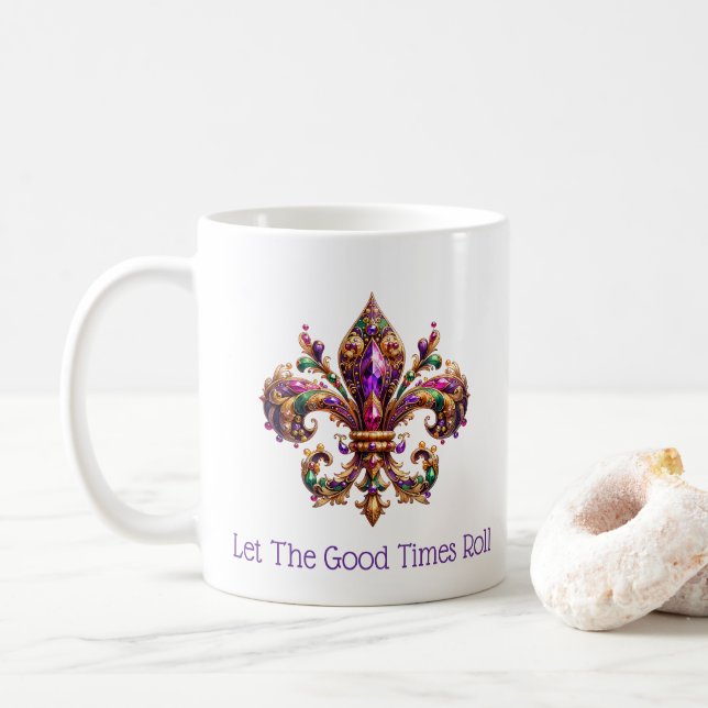 Caneca De Café Mardi Gras  (Com Donut)