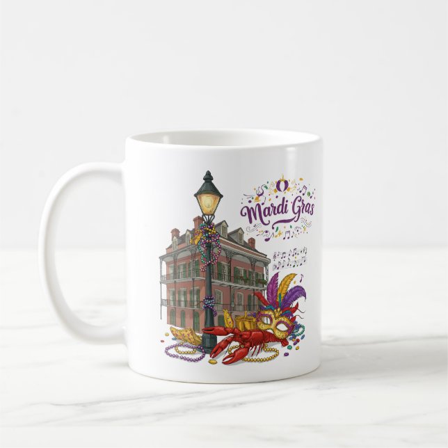 Caneca De Café Mardi Gras (Esquerda)