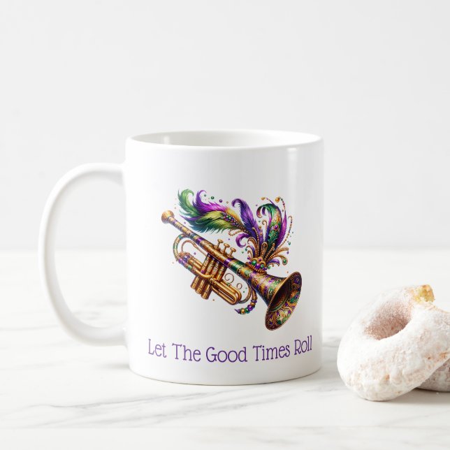 Caneca De Café Mardi Gras  (Com Donut)