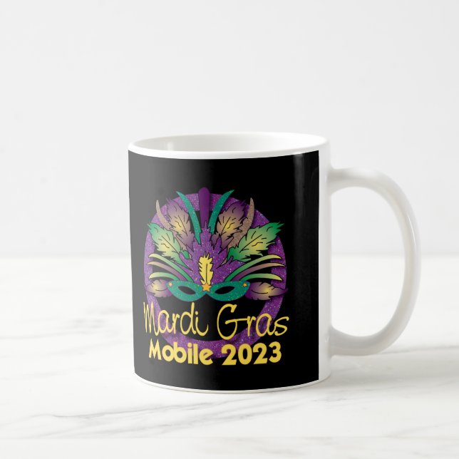 Caneca De Café Mardi Gras 2023 Mug - Mobile, AL (Direita)