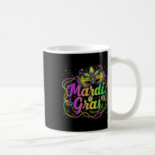 Caneca De Café Mardi Gras 2025 Homens Mulheres Crianças Miçangas
