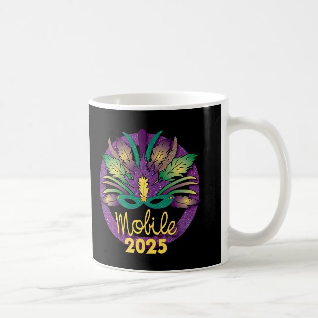 Caneca De Café Mardi Gras 2025 Mug - Mobile, AL (Direita)