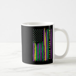Caneca De Café Mardi Gras American Flag Usa Flag Mardi Gras Costu