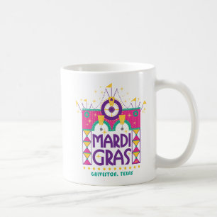 Caneca De Café Mardi Gras Arch, Galveston, Texas