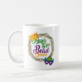 Caneca De Café Mardi Gras Bead Queen Fat Terça Carnaval