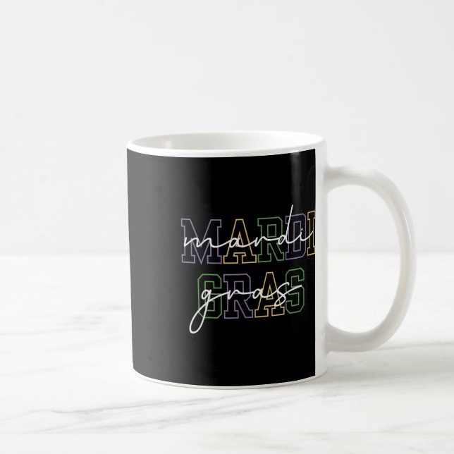 Caneca De Café Mardi Gras Carnaval Nova Orleans Para Mulheres (Direita)