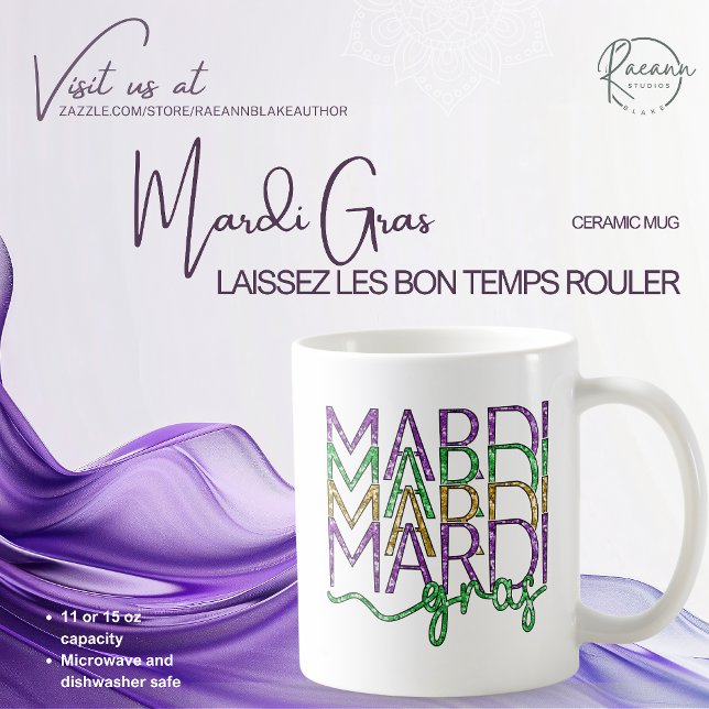 Caneca De Café Mardi Gras Cerâmica Mug (Criador carregado)