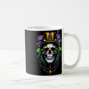 Caneca De Café Mardi Gras Costume Sugar Skull Carnaval Nova Orlea