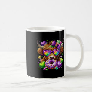 Caneca De Café Mardi Gras Cow Sticker