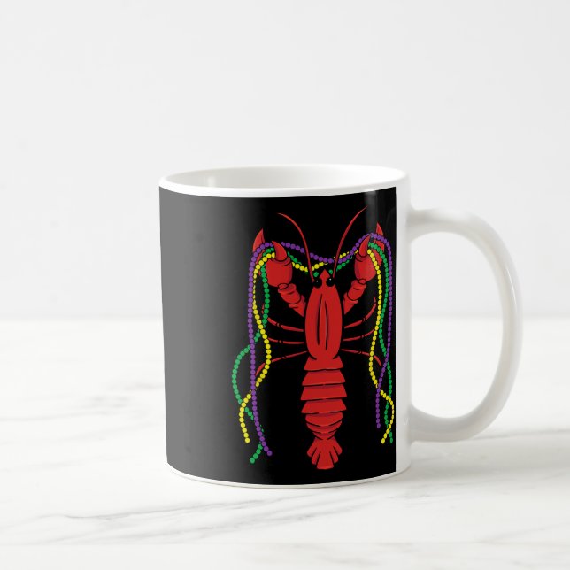 Caneca De Café Mardi Gras Crawfish Costume Carnaval Crayfish Cele (Direita)
