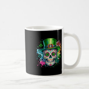Caneca De Café Mardi Gras - Dia de São Patrício Shamrock Sugar Sk