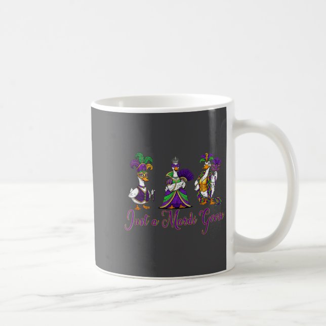 Caneca De Café Mardi Gras Goose 2026 Gift Funny Tee Men, Women  (Direita)