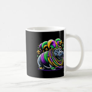 Caneca De Café Mardi Gras Hippo Jester