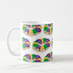 Caneca De Café Mardi Gras King Cake Mug