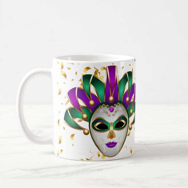 Caneca De Café Mardi Gras Mug-Let The Good Times Roll (Esquerda)
