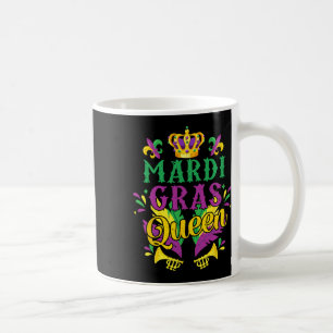 Caneca De Café Mardi Gras Queen Parade Festas de Costume Mulheres