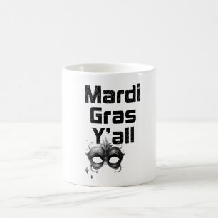 Caneca de Café Mardi Gras Y'All