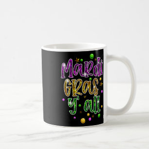 Caneca De Café Mardi Gras Yall Funny Vinatage New Orleans Party