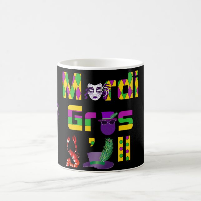 Caneca De Café Mardi Gras Y'all Thunder_Cove (Centro)