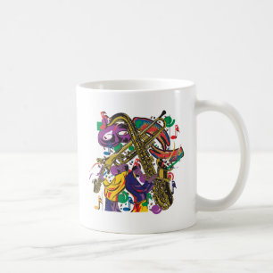 Caneca De Café Mardis JAZZÍSTICO Gras