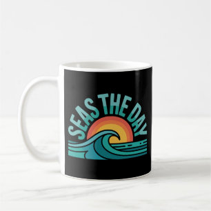 Caneca De Café Mares o dia da Motivação Oceano do Sol