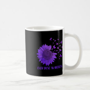 Caneca De Café Margarida Bonita Borboletas Roxas Sobredosagem de