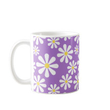 Margarida louca bonito amarelo roxo personalizado