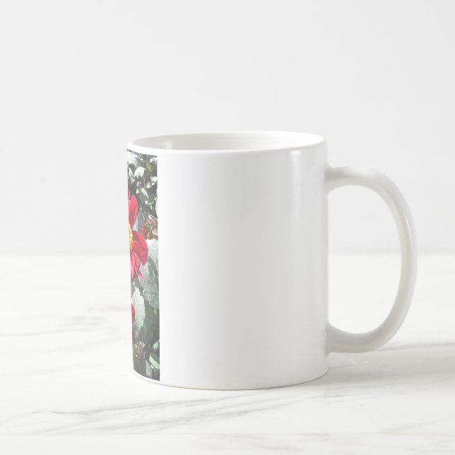 Caneca De Café margarida rosa-vermelha / flores das margaridas (Direita)