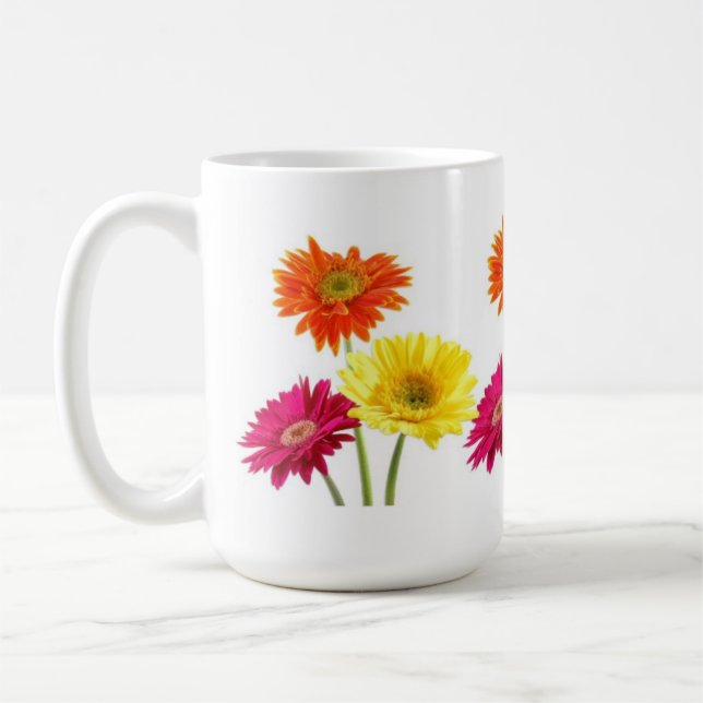 Caneca De Café Margaridas do Gerbera (Esquerda)