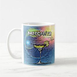 Caneca De Café Margarita Cocktail #9 Conjunto de 12 Receitas Bebi
