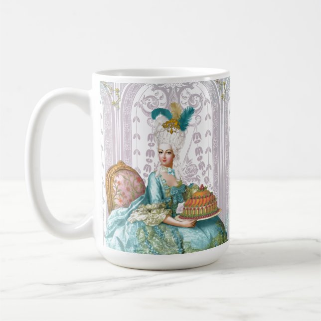 Caneca De Café Maria Antonieta em Aqua (Esquerda)