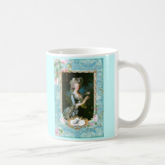 Caneca De Café Maria Antonieta Rosas Rosa de Lace