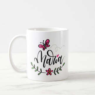Caneca De Café Maria, com letra de mão