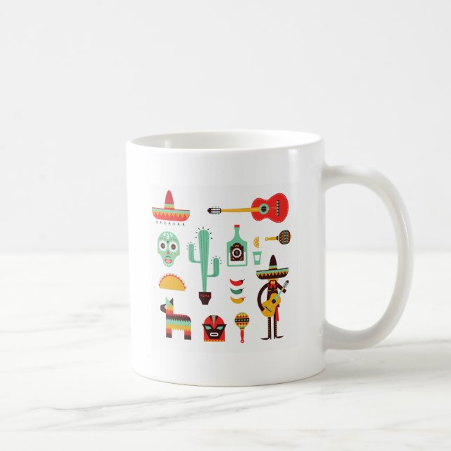 Caneca De Café mariachi mexicano (Direita)