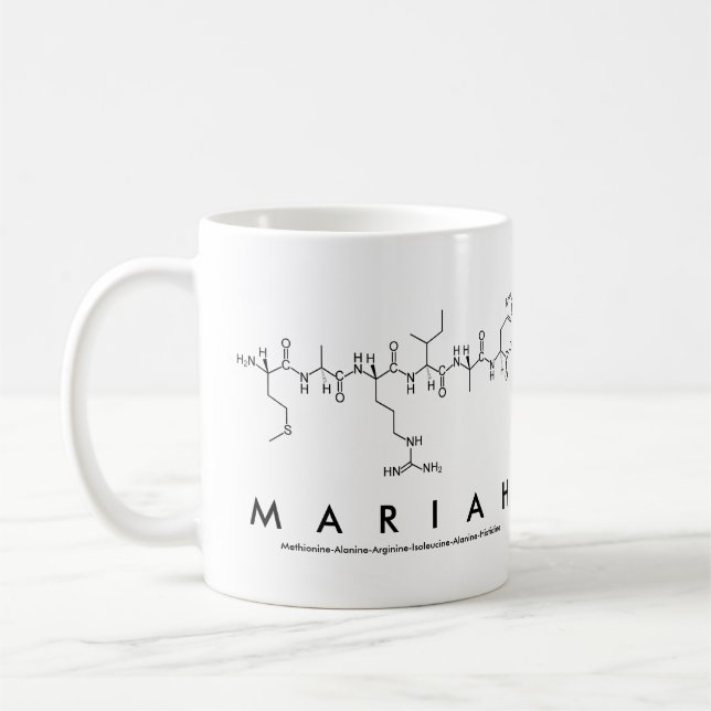 Caneca De Café Mariah peptide name mug (Esquerda)