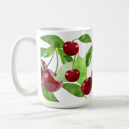 Caneca De Café Marian Cherry Geométrico