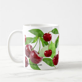Caneca De Café Marian Cherry Personalizada