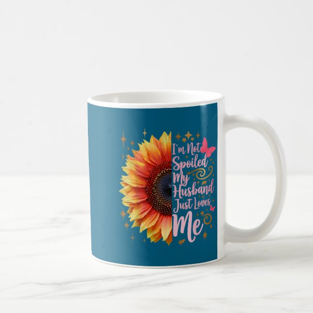 Caneca De Café Marido Apenas Não Mimado Ama Mimada (Direita)