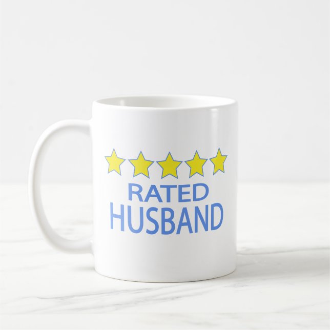 Caneca De Café Marido Cinco Estrelas (Esquerda)