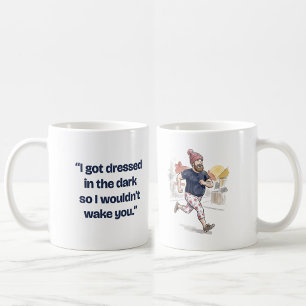 Caneca De Café Marido corredor engraçado vestido no escuro