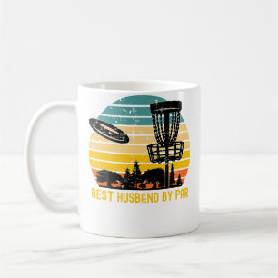 Caneca De Café Marido de Disc Golf Vintage - Melhor Marido Por Pa