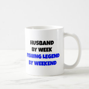 Caneca De Café Marido de Legenda de Pesca