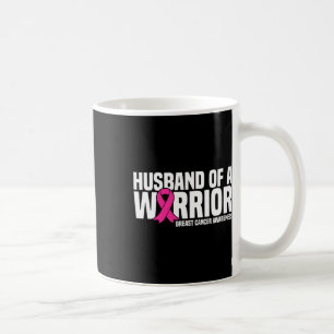 Caneca De Café Marido De Um Guerreiro Cancer De Fita Rosa Awa