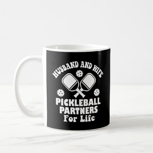 Caneca De Café Marido E Parceiros Esposos De Pickleball Para Fofo (Esquerda)