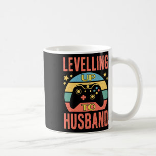 Caneca De Café Marido Gamer Nivelando o Casamento Noivado 